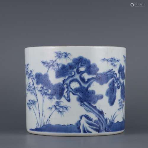 Age between blue and white poetic pen container size: height...