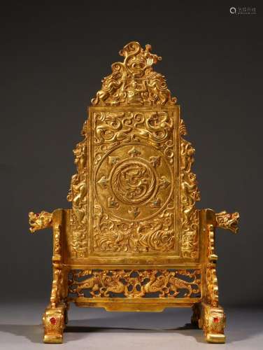Four god beast plaque, copper gold treasureSpecification: hi...