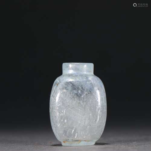 Sea blue lines snuff bottles.Specification: high 4.3 ㎝ acros...
