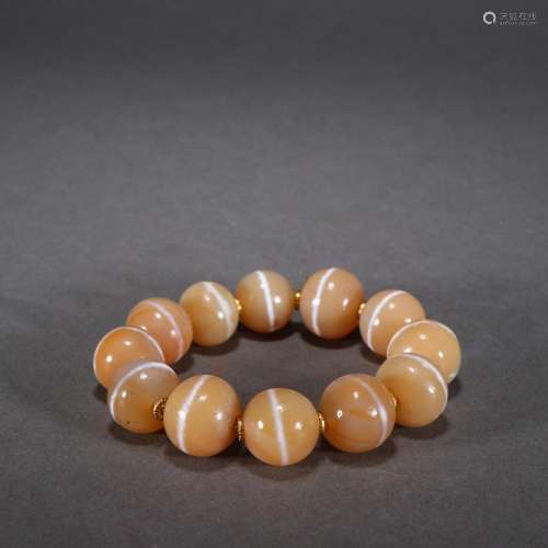 agate bead hand stringSpecification: bead diameter 1.9 ㎝ wei...