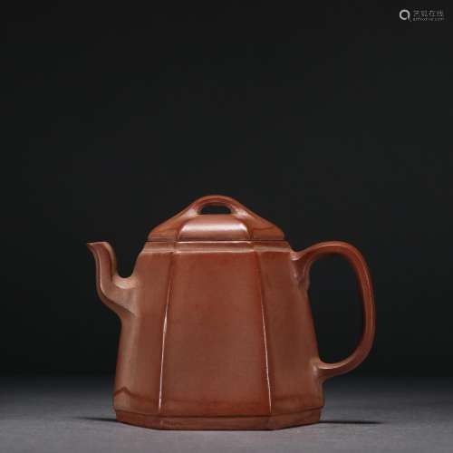 Paragraph Wu Desheng old purple sand teapot.Specification: h...