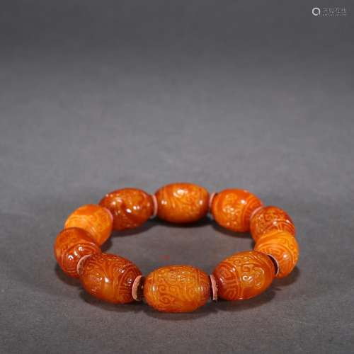 Beeswax long-lived dragon jujube bead hand string.Specificat...