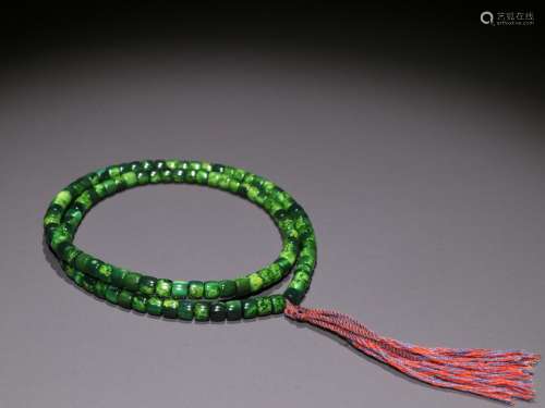 Old Qiu Angle barrel bead braceletSpecification: bead diamet...