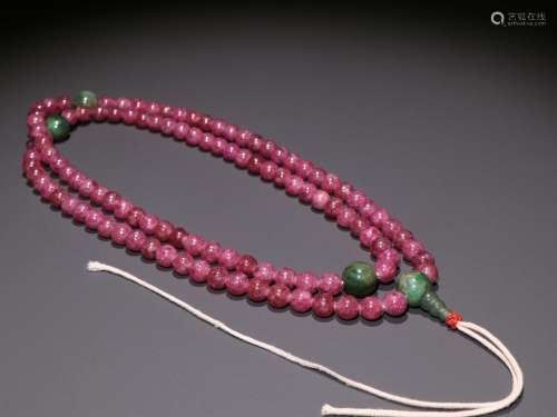 Pink tourmaline 108 beadsSpecification: bead diameter 1.0 cm...