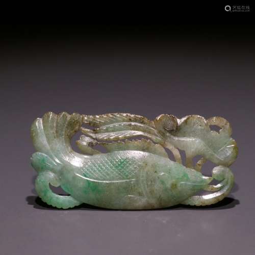 Jade lotus years making carvings.Specification: high 3 cm lo...