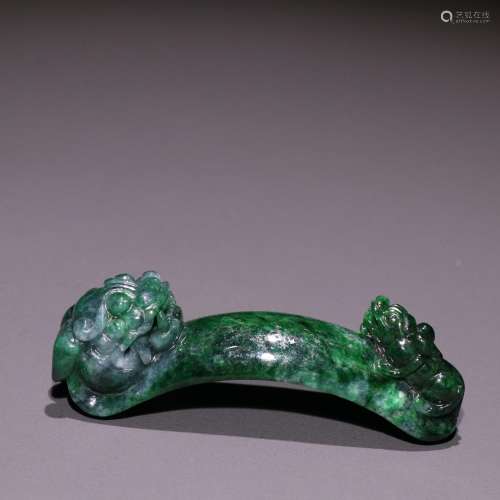 Old jade dragon GouGua pieces.Specification: length 6.7 cm h...
