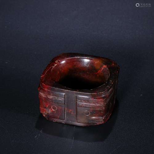 Ancient jade jade red oozeSpecification: 4.8 cm thick 1 cm w...