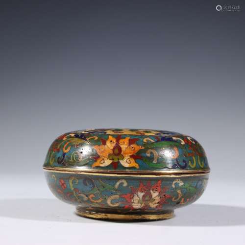 Wire inlay cloisonne branch sika deer cover box.Specificatio...