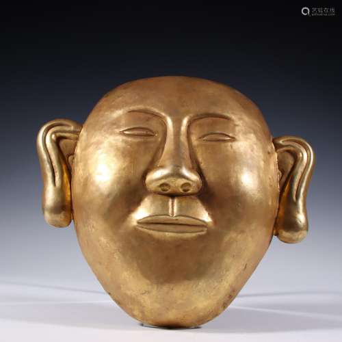 Sterling silver and gold maskSpecification: 22.3 * 24 cm wid...