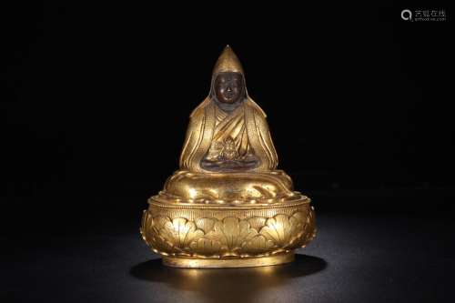 : gold master tsongkhapa statuesSize: 13 x 10 cm high 16 cm ...