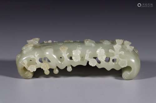 : hetian jade plum blossom tattoo ink bed reliefsLong and 14...