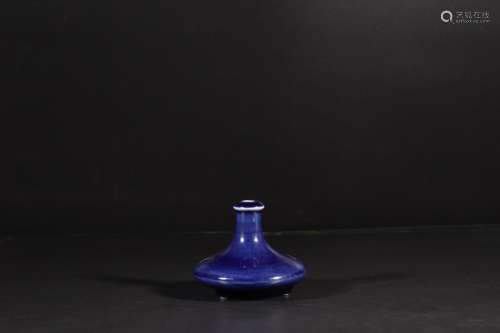 , blue glaze incense inserted with three legsSize: 8 abdomin...