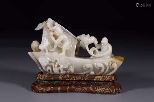 : hetian jade the lad from ship furnishing articlesLong and ...