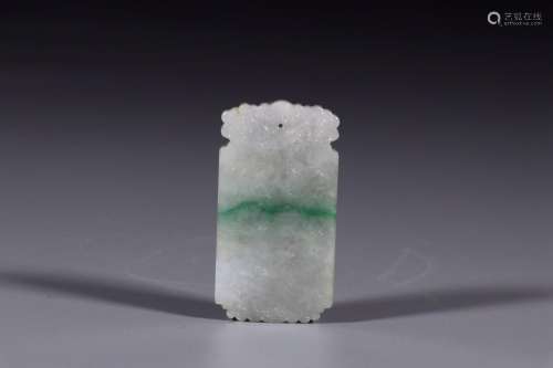Jade: verse cardLong and 6.6 cm wide and 3.5 cm thick, 0.5 c...