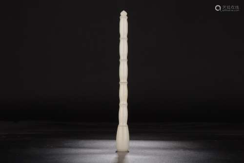Hetian jade bamboo pensSize: 25.5 2.5 cm wide weighs 143 gra...