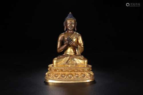 : gold Buddha had statuesSize: 16.5 cm wide and 11.7 x 7.2 c...