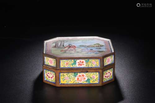 Paragraph: stories of colored enamel cover boxSize: 4.4 cm h...