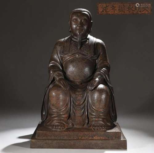 In the Ming Dynasty, the statue of Zhenwu Emperor was cast i...