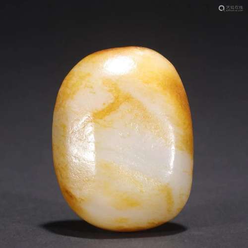 In the Qing Dynasty, Hetian jade seed raw stone