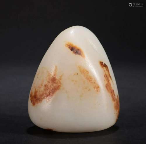 In the Qing Dynasty, Hetian jade seed raw stone