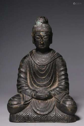 In ancient China, the bronze statue of Sakyamuni Buddha