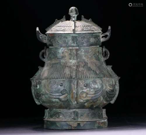 In ancient China, the copper lifting beam you