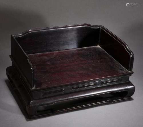 In the Qing Dynasty, red sandalwood Arhat bed-shaped study s...