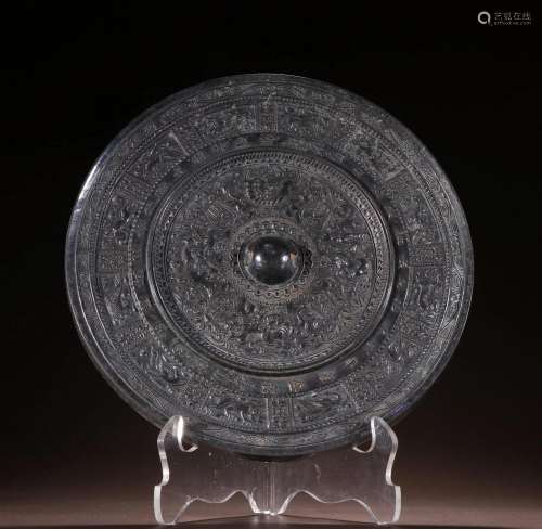 In ancient China, bronze mirrors with patterns of birds and ...