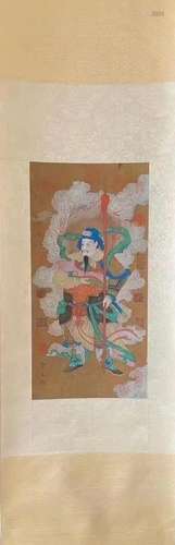 In ancient China, Wu Zongyuan's silk figure stood on the...