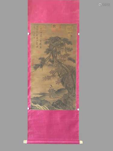 In ancient China, Liu Gongquan's silk landscape stood up...