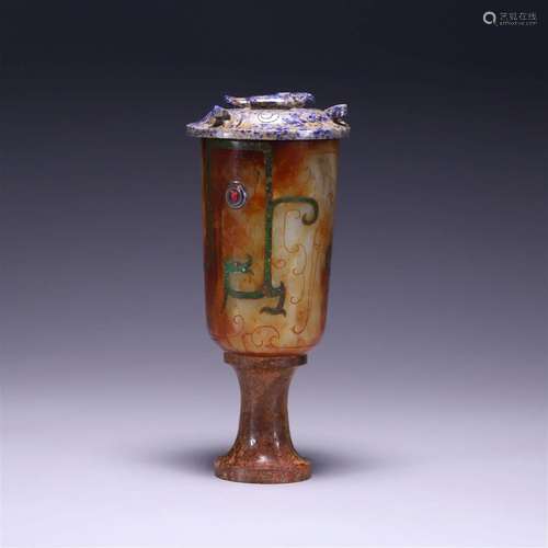 Jade Phoenix Bird Cup in ancient China