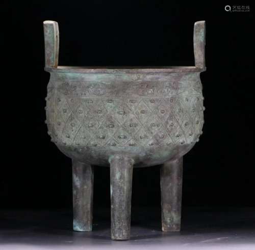 In ancient China, copper tripod furnace