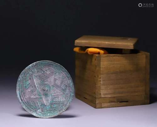 In ancient China, bronze mirrors with mountain patterns