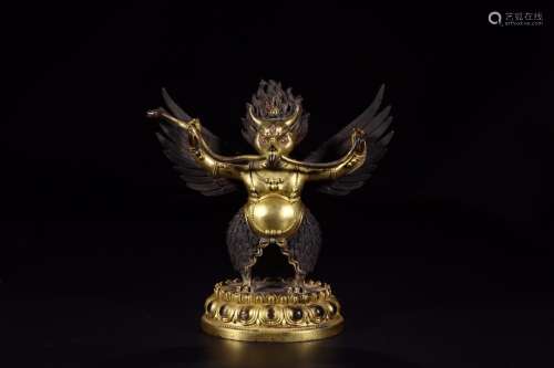 : copper gold dapeng gold wings bird figure of BuddhaSize: 2...
