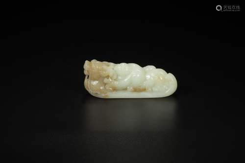 Hetian jade kirin Zi furnishing articlesSize: 12.8 * 4.1 * 5...