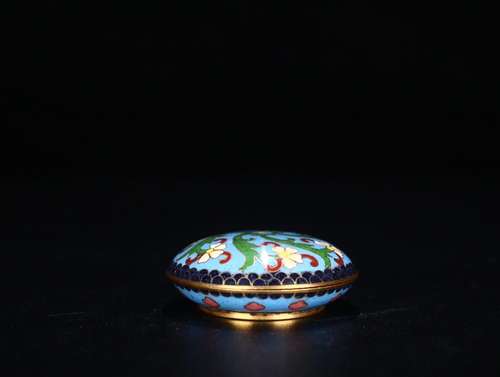 Abroad circumfluence cloisonne - "flower pattern, cover...