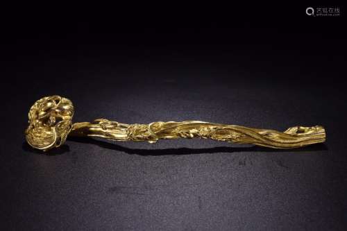 : gold bergamot ruyi furnishing articlesLong and 28.5 cm wid...