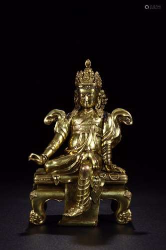 : copper and gold guanyin caveLong and 12.5 cm wide and 10.5...