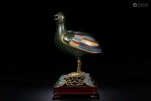 Birds : wire inlay enamel of fragranceWeighs 567.7 grams, 19...