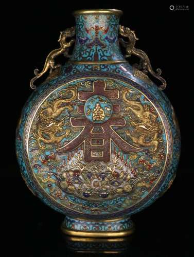 Abroad circumfluence cloisonne - "hold ssangyong, sprin...