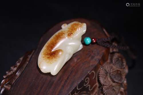 Old hetian jade benevolent took a seed makings skin, jade oi...