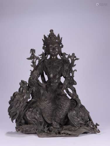 : copper foetus guanyin statuesOld brass, casting quality, g...