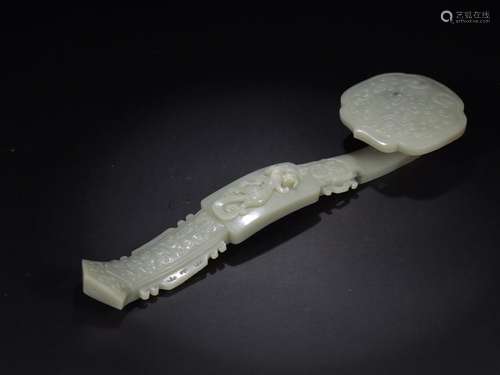 : hetian jade dragon grainSize: 36 cm long. 10 cm wide. Weig...