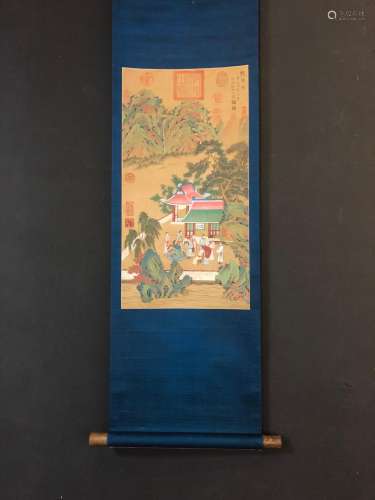 South: Liu nian silk scroll dance musicSize: 35 x67cm