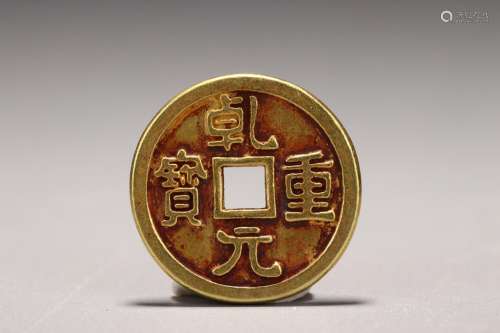 : "dry weight" pure gold COINSDiameter of 2.4 cm, ...