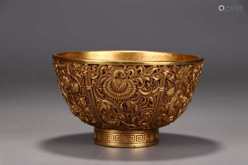 , "" copper flower green-splashed bowlsDiameter of...