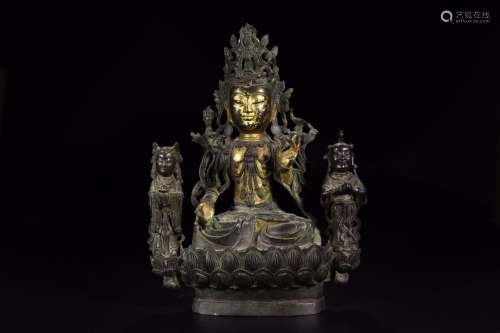 : copper paint Jin Nahai three holy triple the BuddhaLong an...