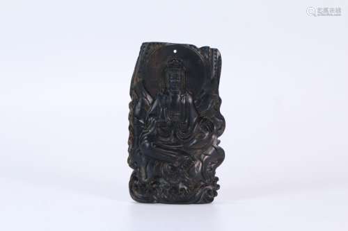 , the old rosewood guanyin is hanged and collection of rare ...