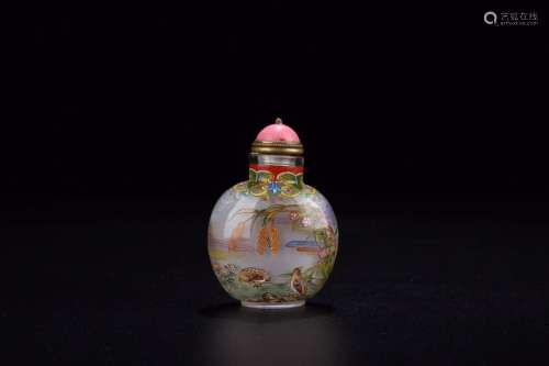 : pastel yang wen snuff bottlesSize: 6.5 cm wide and 3.0 x 4...