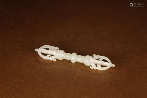 , hotan white jade vajraSize: 11.9 x2cm, weighs 29.8 gVajra ...